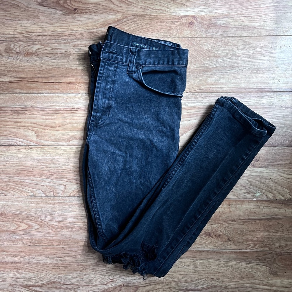 Pacsun Black Skinny Knee Ripped Jeans
